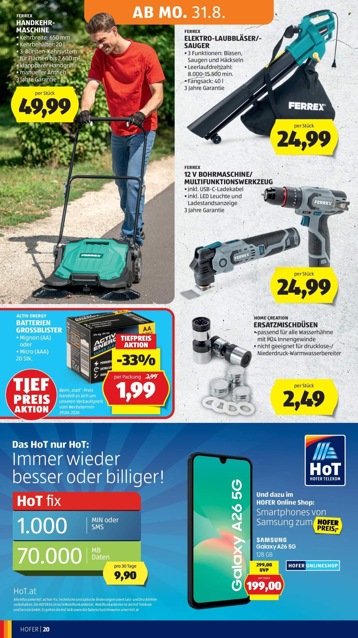 HOFER Flugblatt - Ab Freitag, 28.8.2026