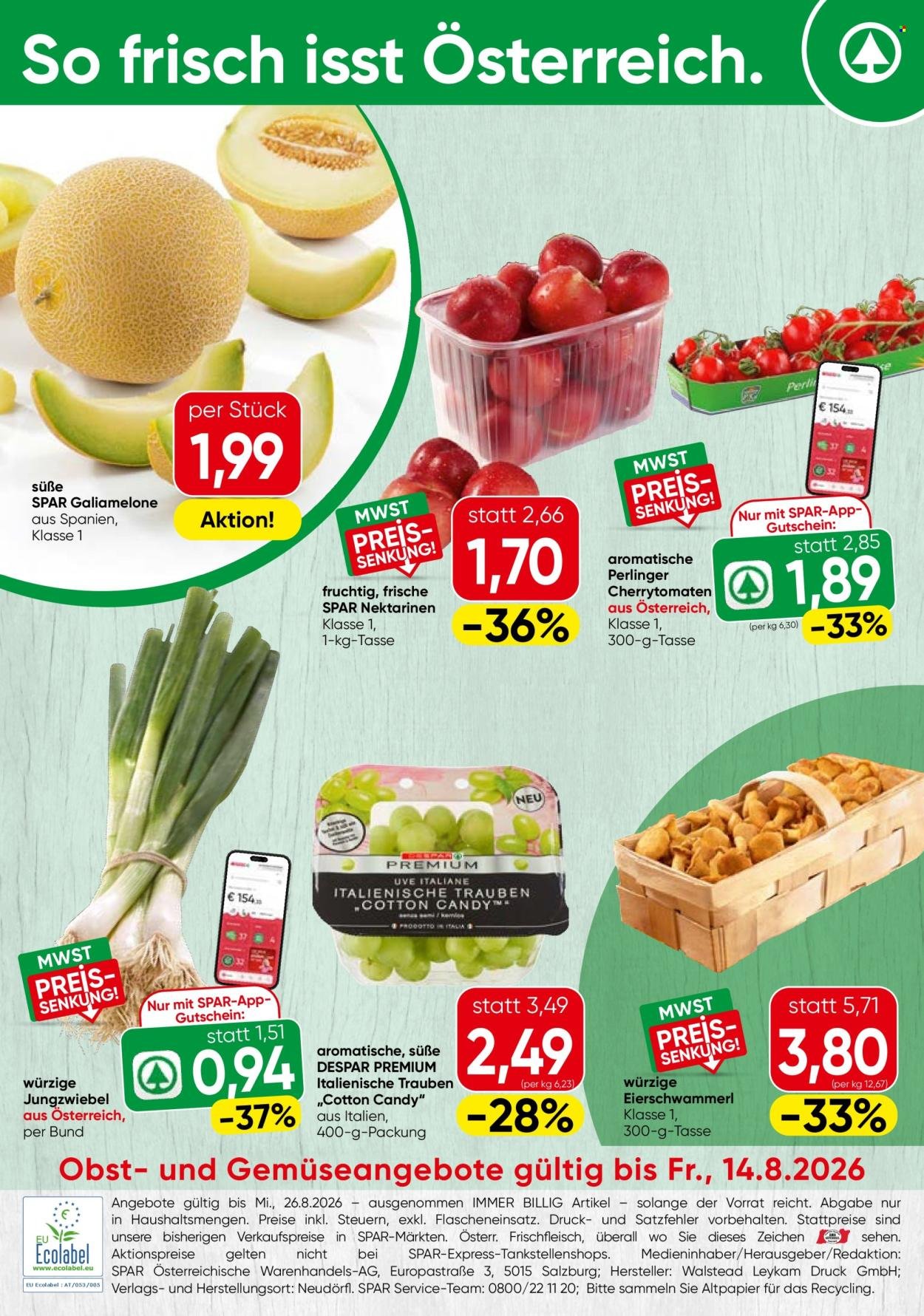 INTERSPAR Flugblatt - Ab Donnerstag, 13.8.2026