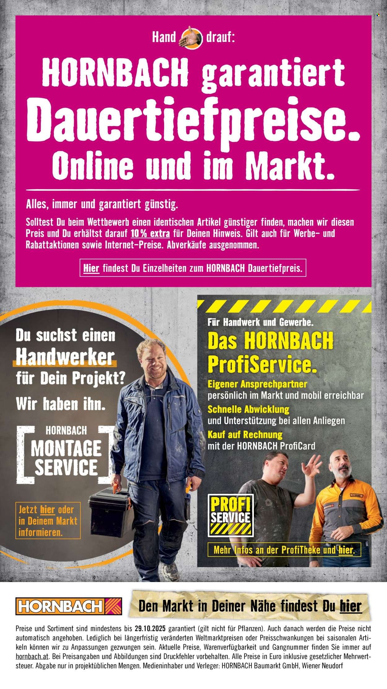 HORNBACH Flugblatt - Aus Taten werden Räume. (2025-10-06 - 2025-10-29)
