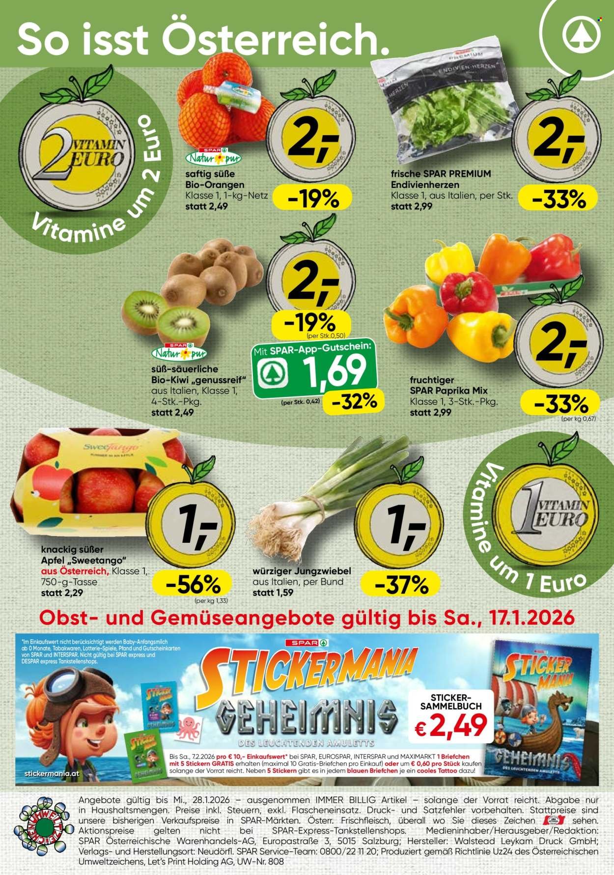 SPAR Flugblatt - Obst und Gemüse KW 03