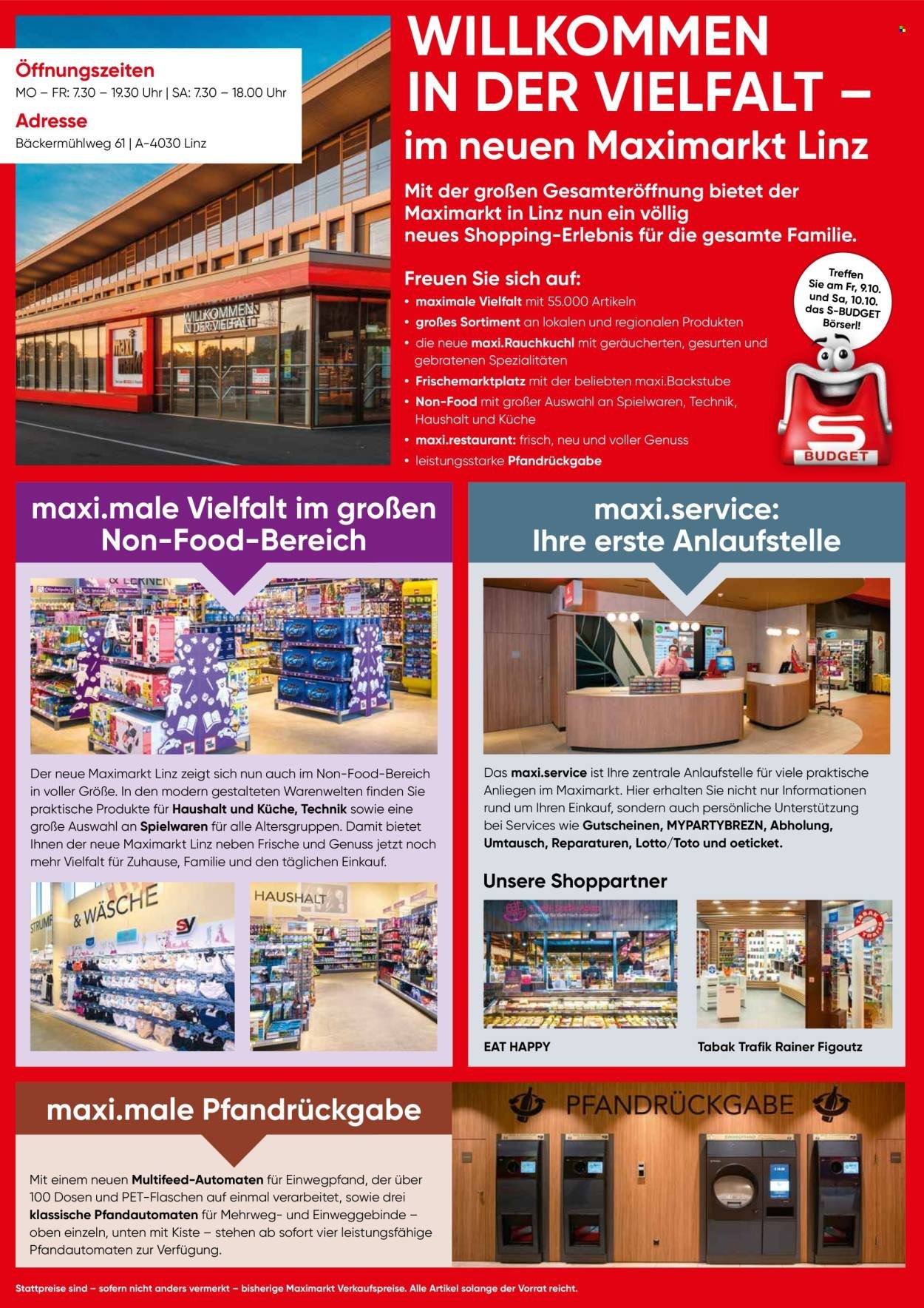 MAXIMARKT Flugblatt - Ab Freitag, 9.10.2026