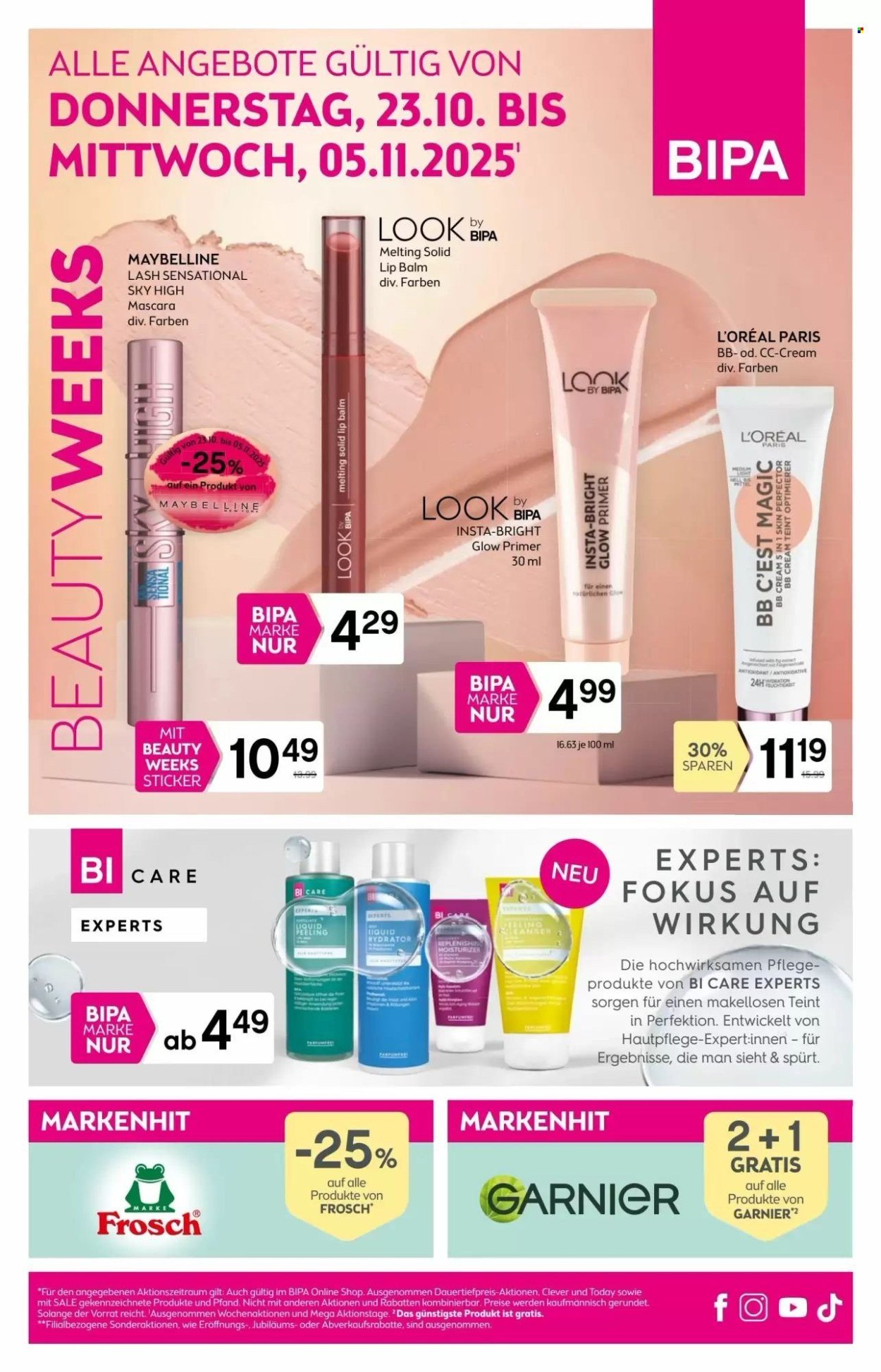 BIPA Flugblatt - Ab Donnerstag, 23.10.2025 (2025-10-23 - 2025-11-05) | 1