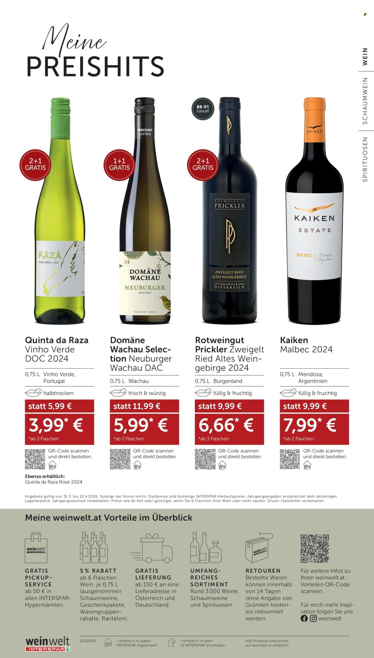 INTERSPAR Flugblatt - Weinwelt Bestseller 04 2026