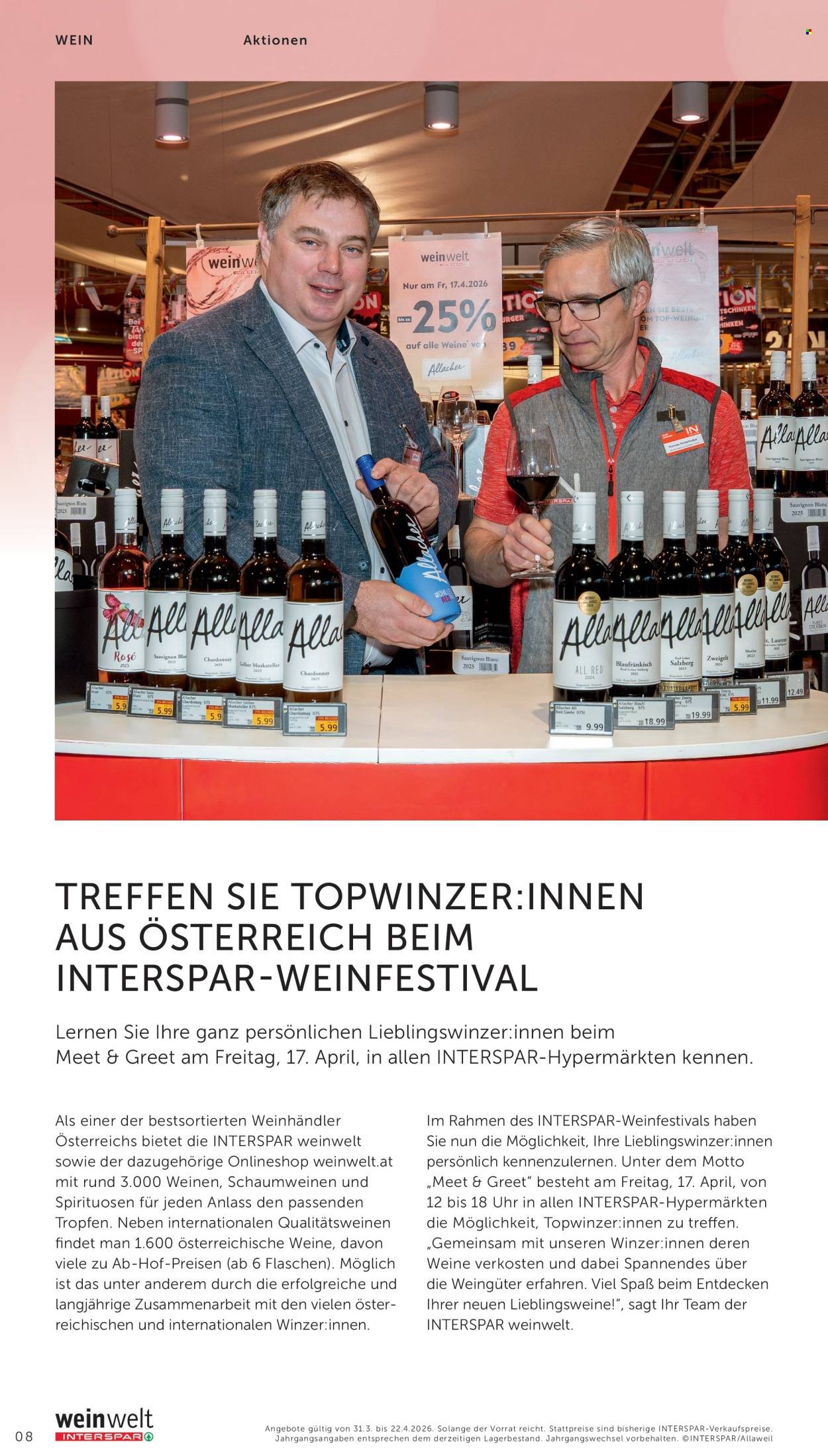 INTERSPAR Flugblatt - Weinwelt Bestseller 04 2026