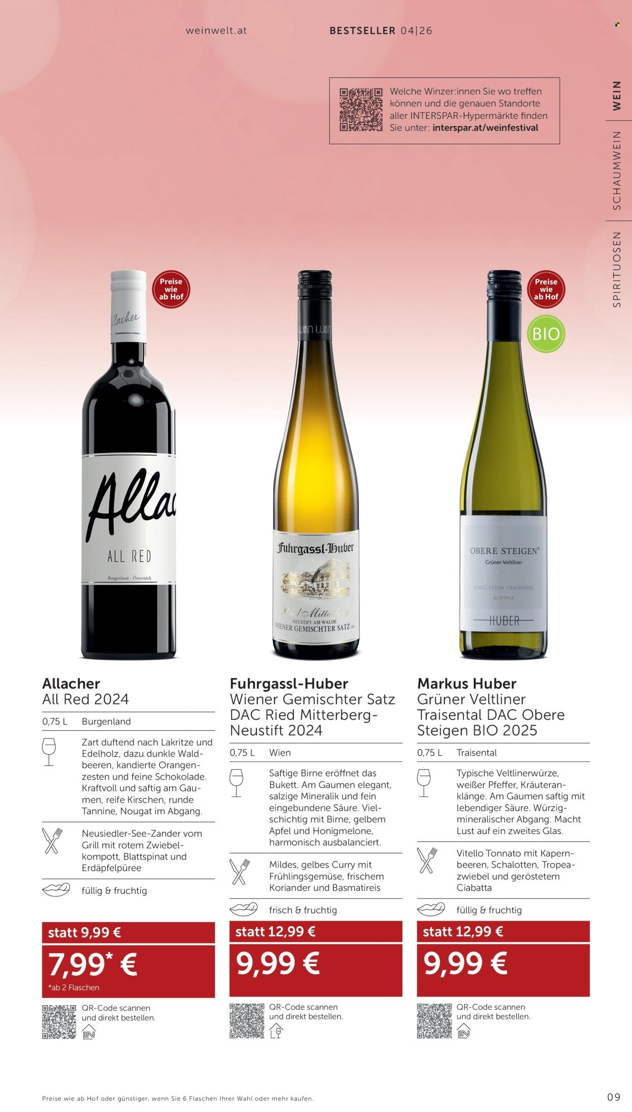 INTERSPAR Flugblatt - Weinwelt Bestseller 04 2026