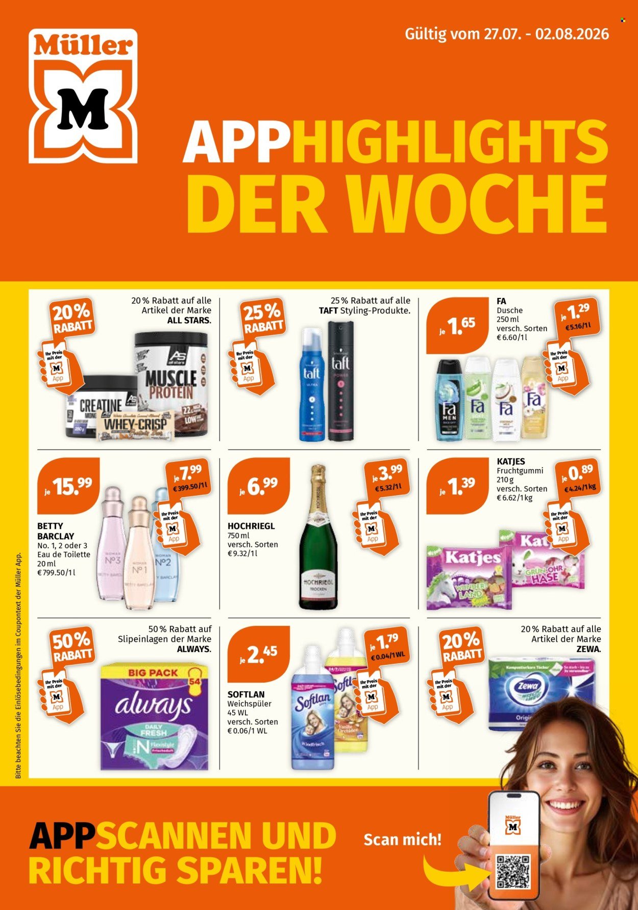 MÜLLER Flugblatt - App Highlights der Woche