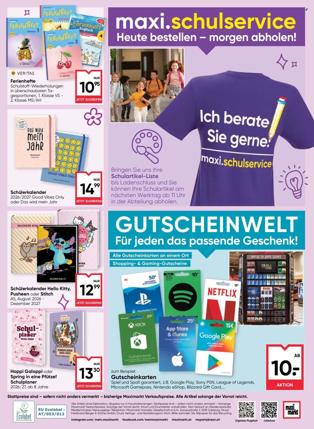 MAXIMARKT Flugblatt - Ab Montag, 24.8.2026