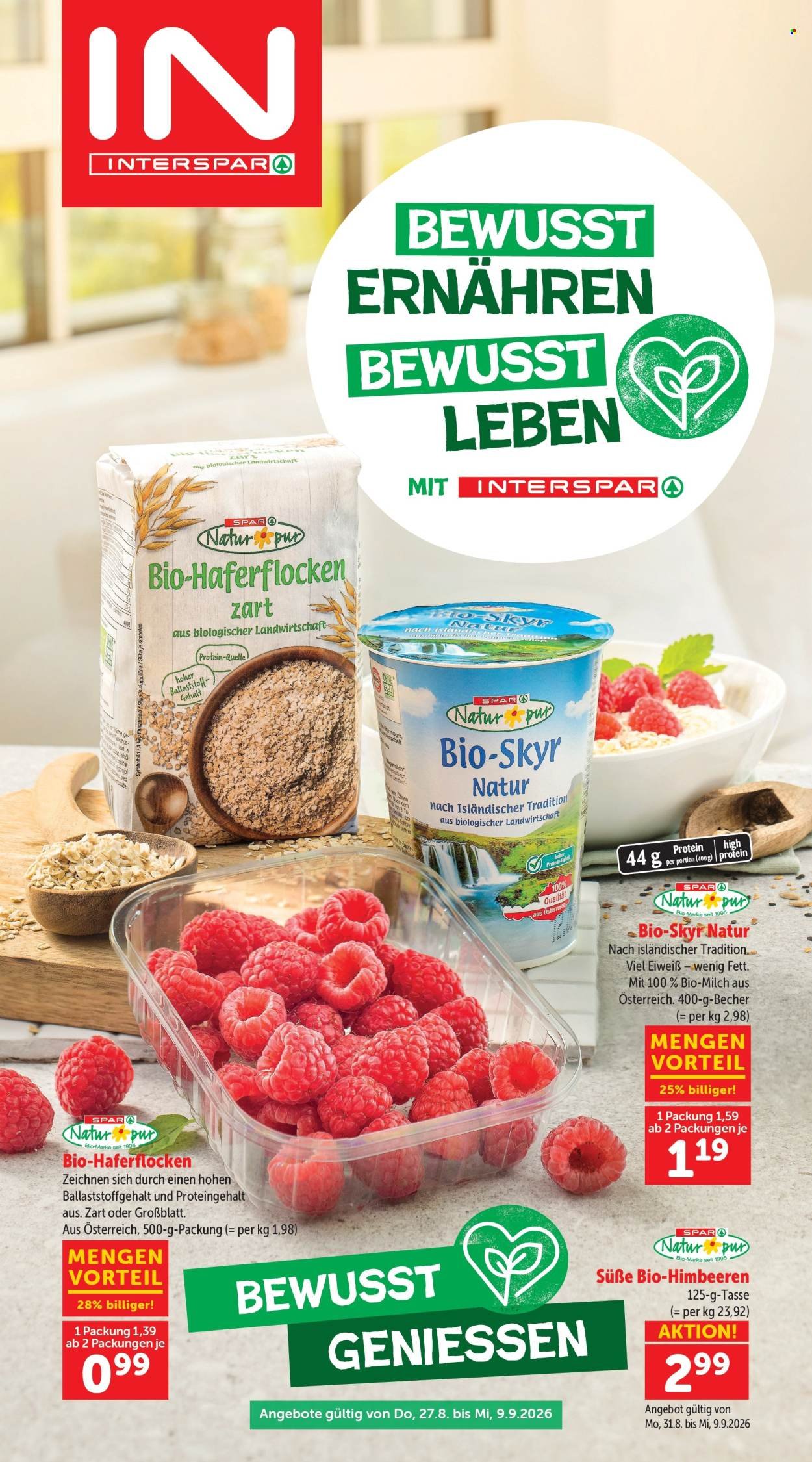 INTERSPAR Flugblatt - Ab Donnerstag, 27.8.2026
