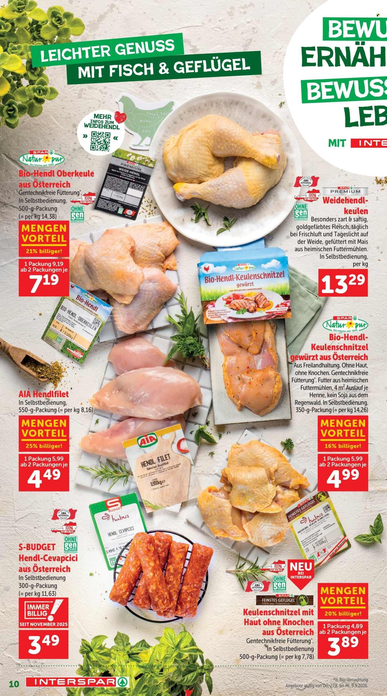 INTERSPAR Flugblatt - Ab Donnerstag, 27.8.2026