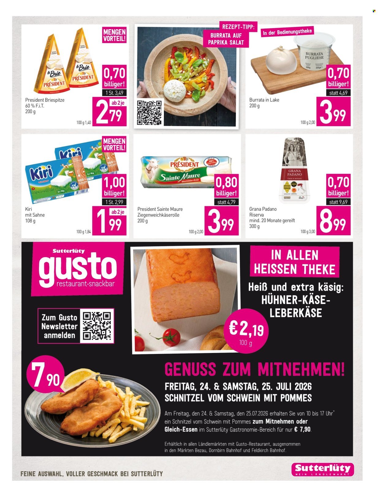SUTTERLÜTY Flugblatt - Ab Donnerstag, 23.7.2026