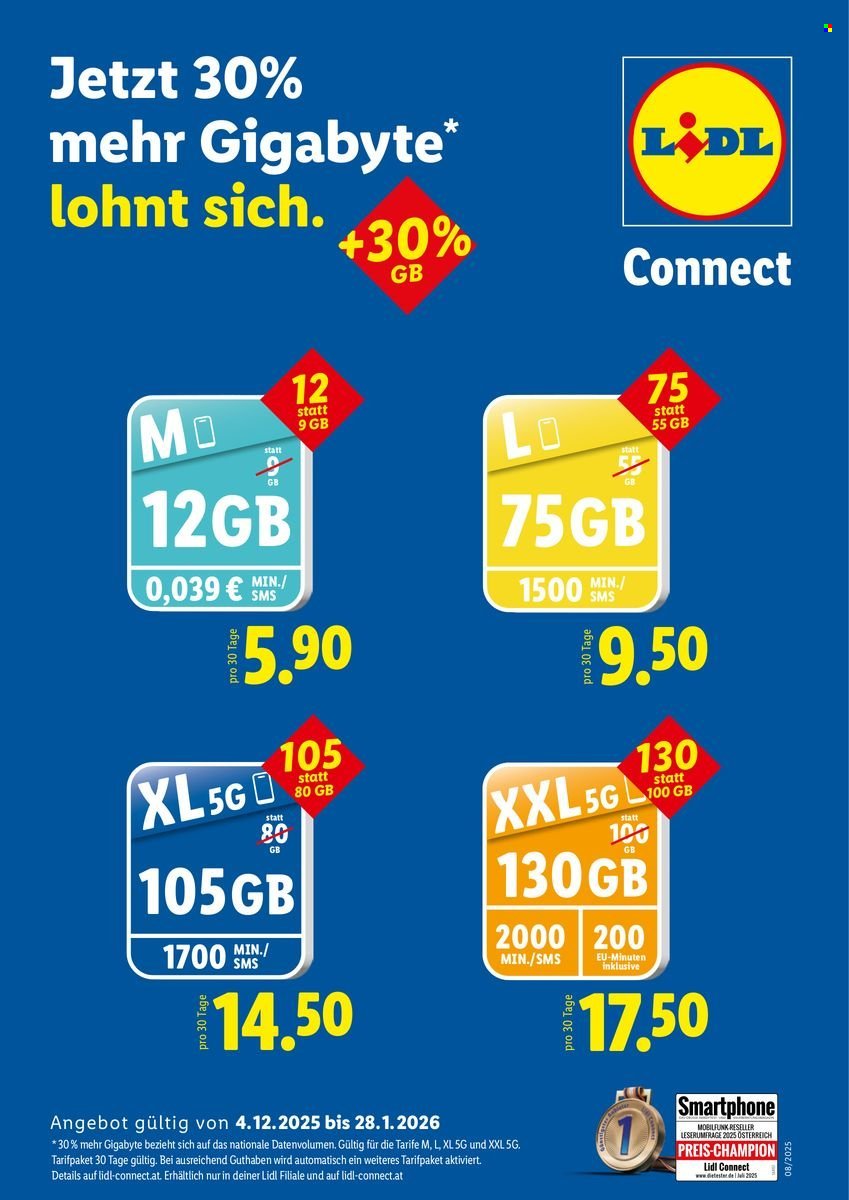 LIDL Flugblatt - X-MAS-Tarif