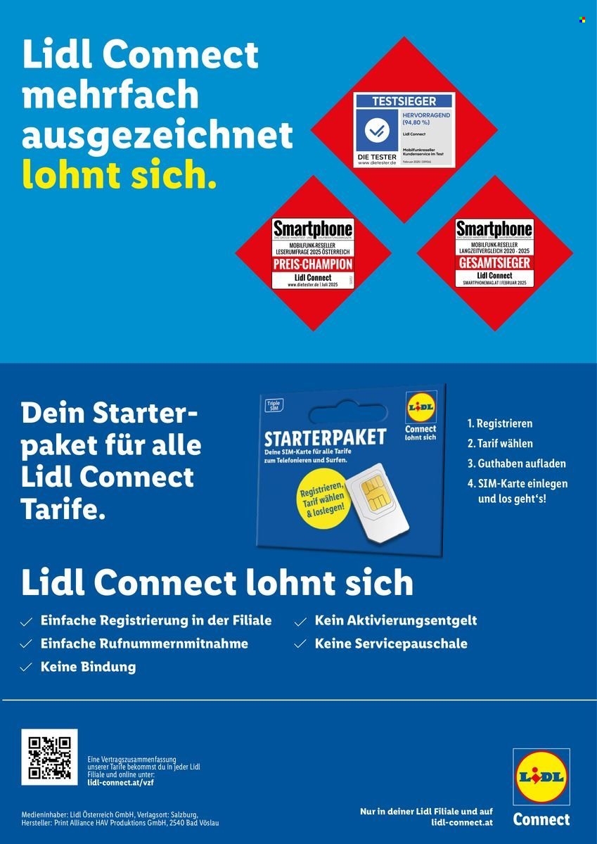 LIDL Flugblatt - X-MAS-Tarif