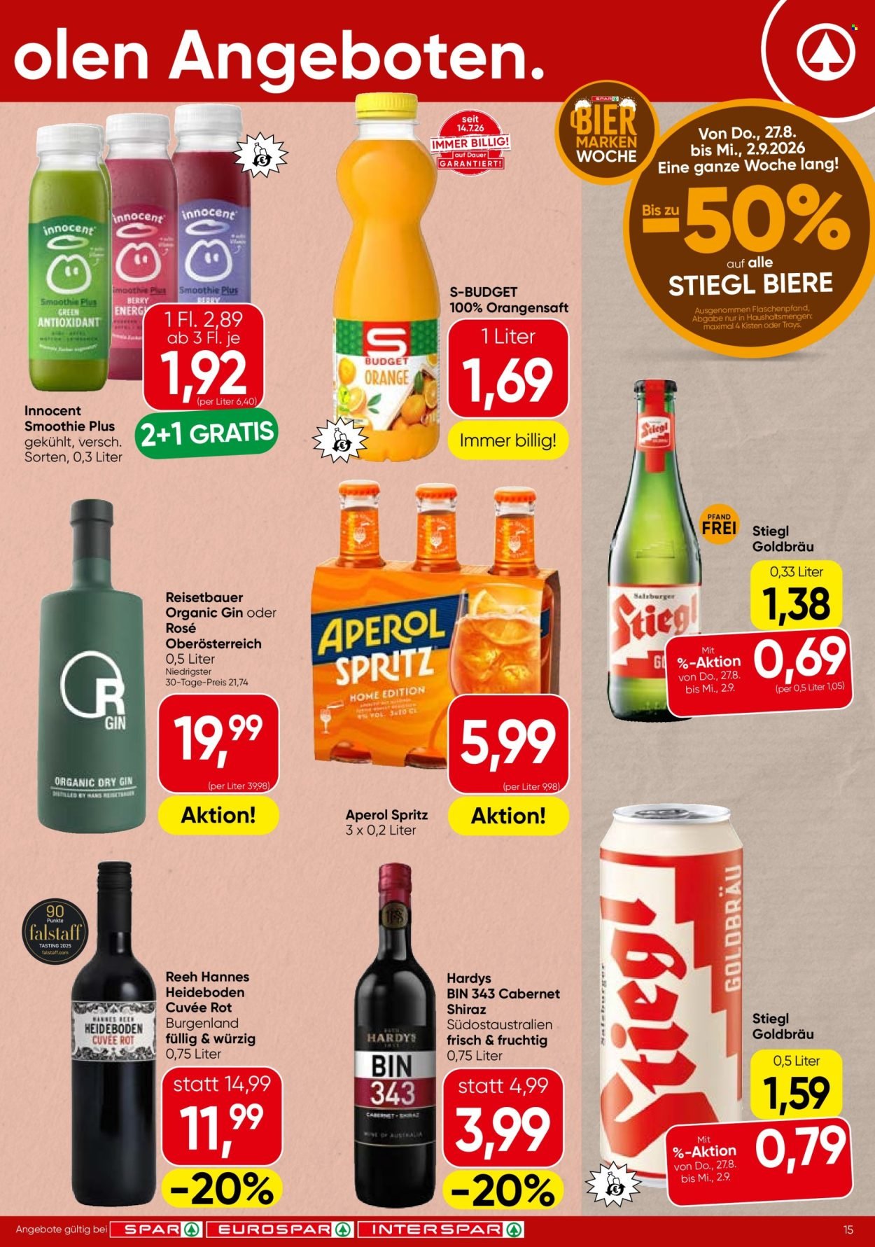 SPAR Flugblatt - Ab Donnerstag, 27.8.2026