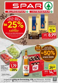 SPAR Flugblatt - Ab Donnerstag, 27.8.2026