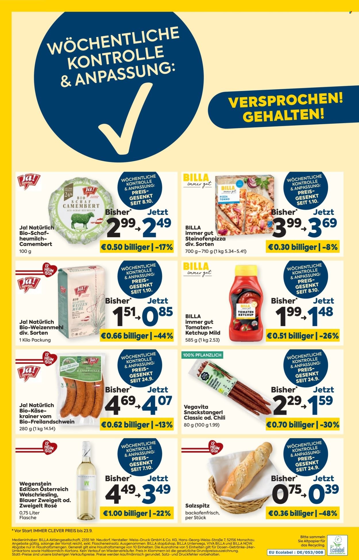 BILLA Flugblatt - Ab Donnerstag, 29.10.2026