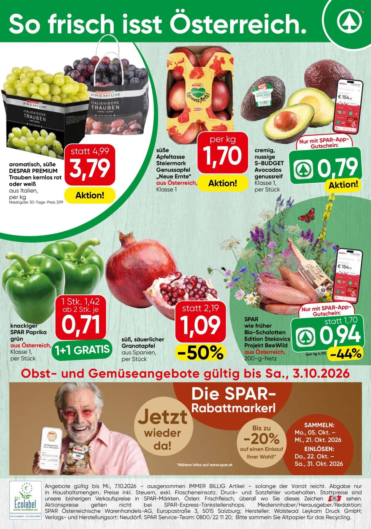 SPAR Flugblatt - Ab Montag, 28.9.2026