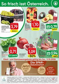 SPAR Flugblatt - Ab Montag, 28.9.2026