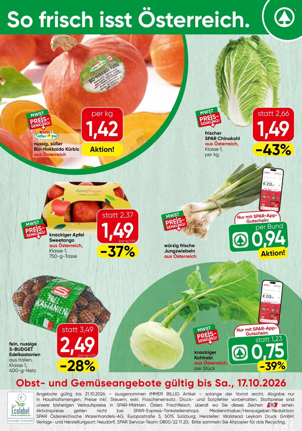 SPAR Flugblatt - Ab Donnerstag, 15.10.2026