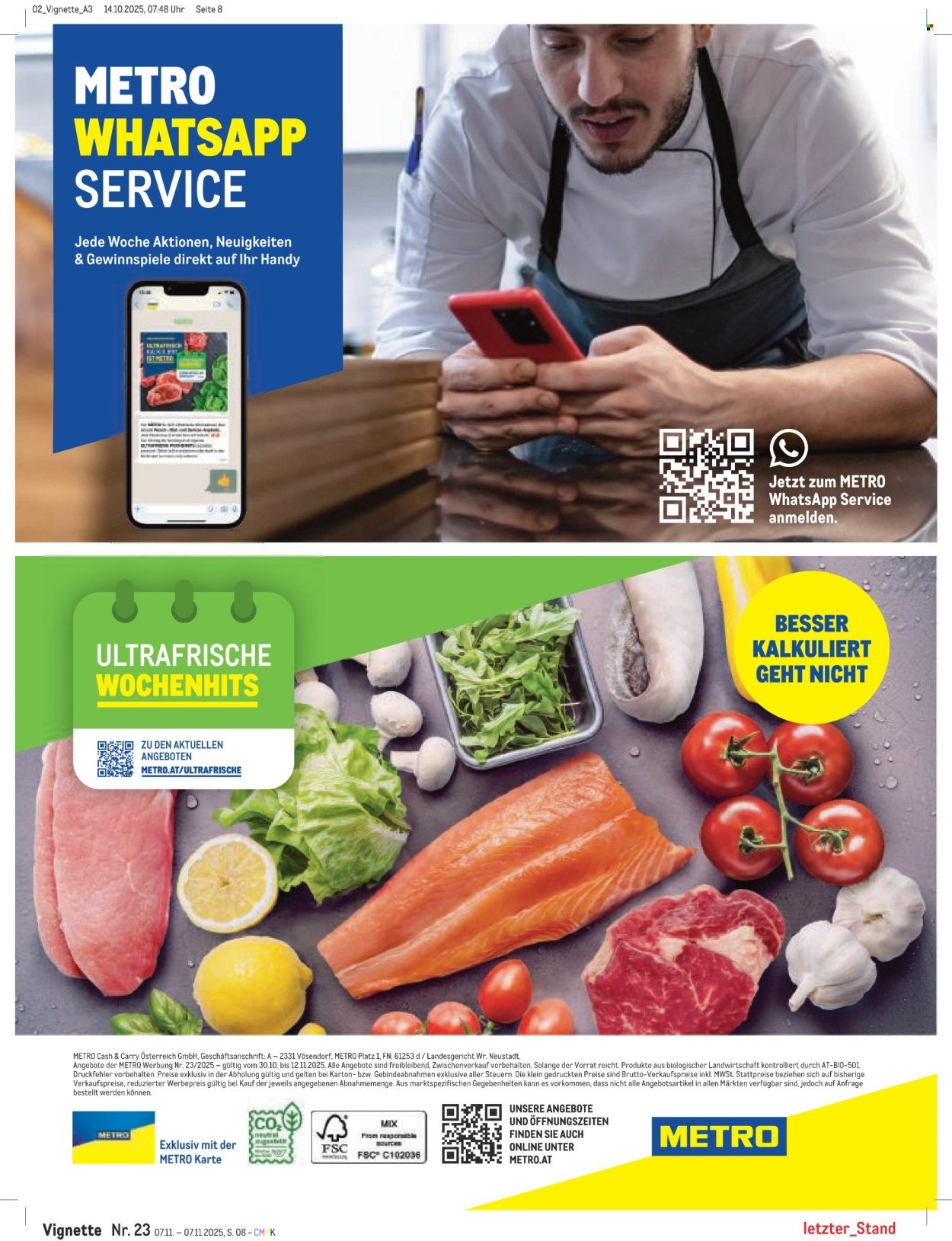 METRO Flugblatt - Gratis Vignette