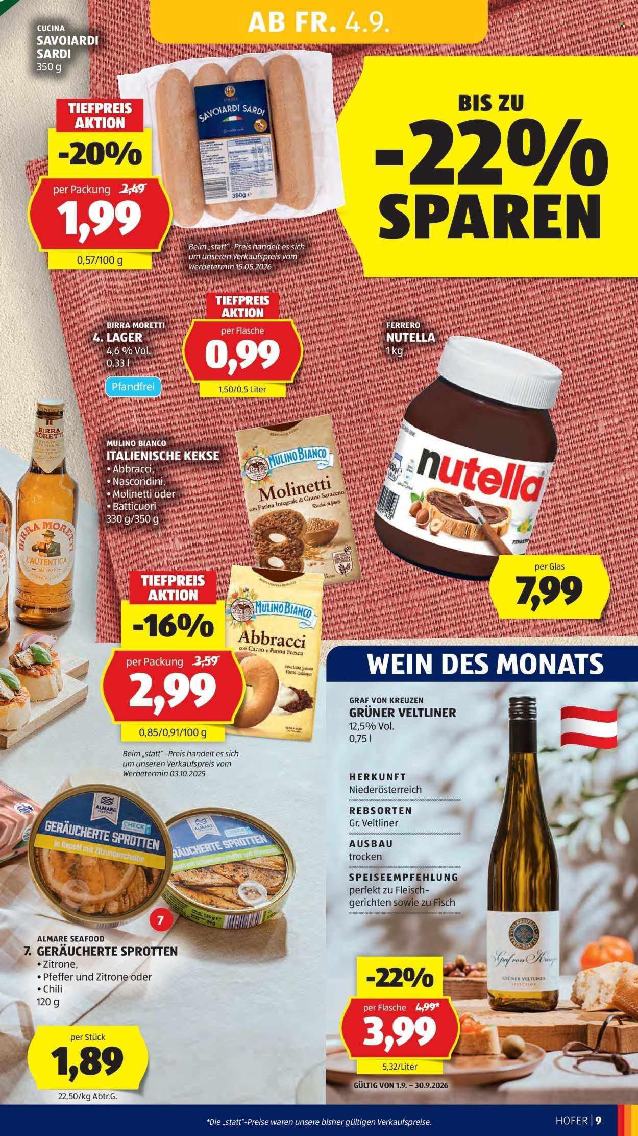 HOFER Flugblatt - Ab Freitag, 4.9.2026