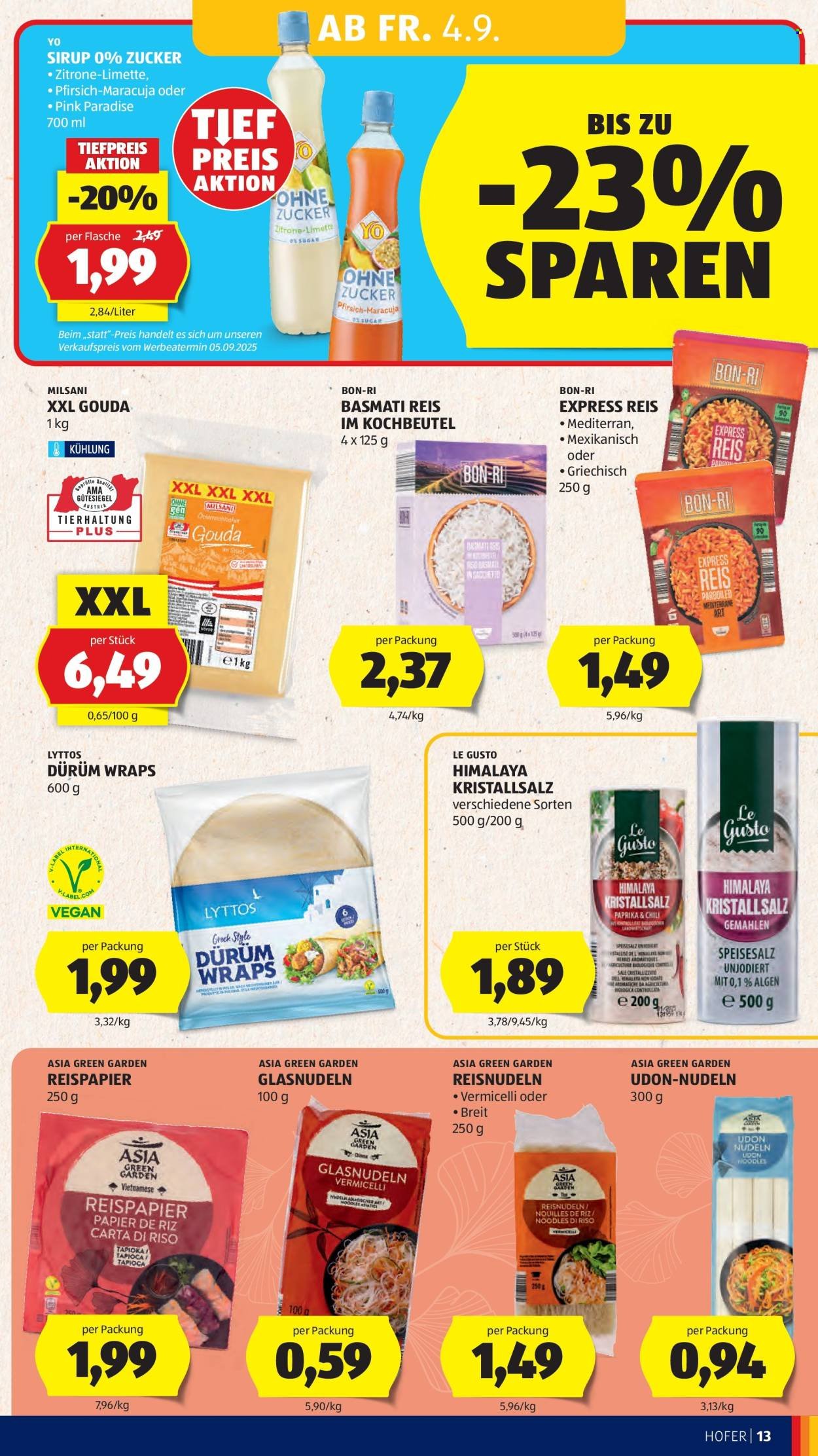 HOFER Flugblatt - Ab Freitag, 4.9.2026