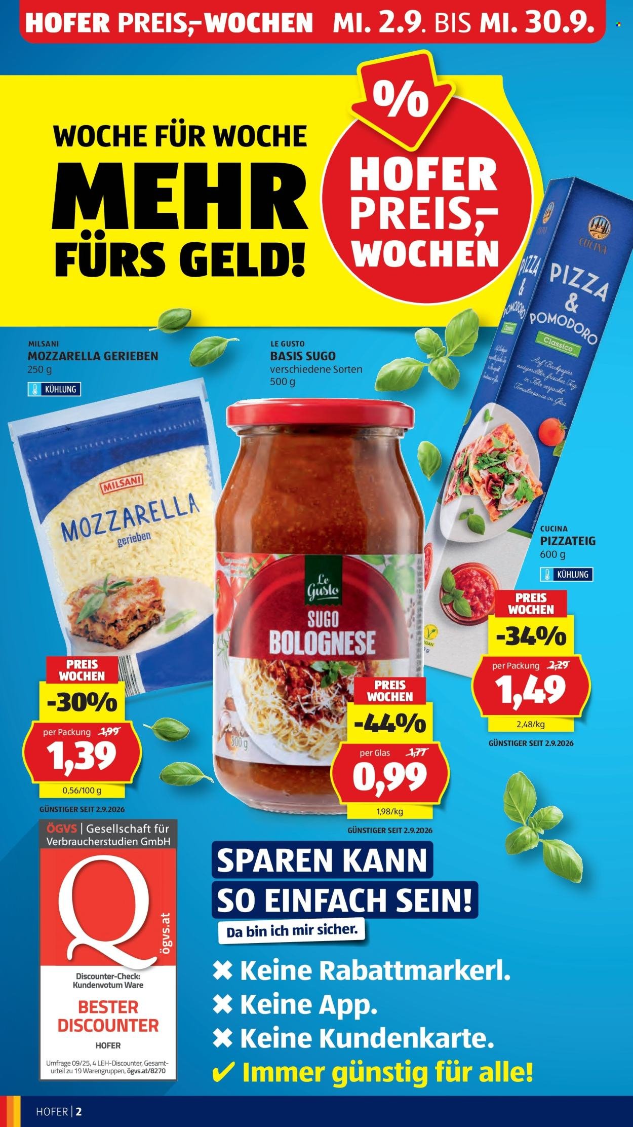 HOFER Flugblatt - Ab Freitag, 4.9.2026