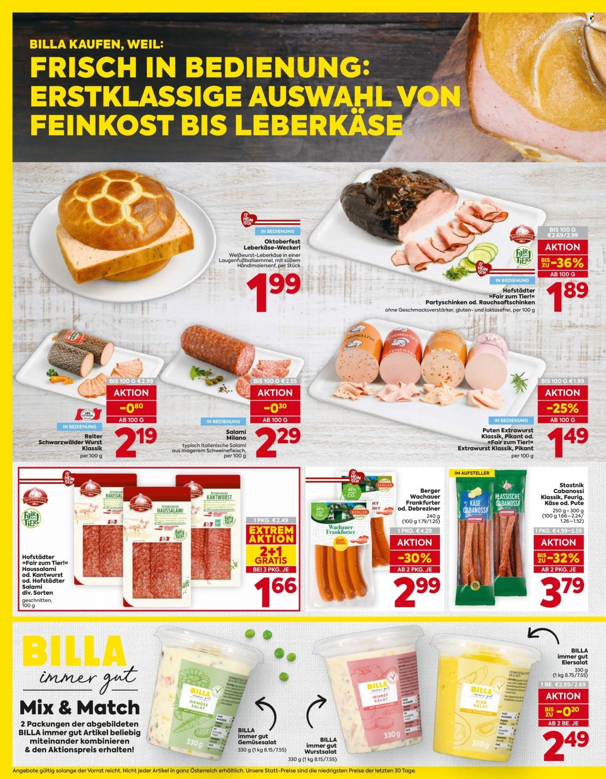 BILLA Flugblatt - Ab Donnerstag, 24.9.2026