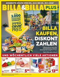 BILLA Flugblatt - Ab Donnerstag, 24.9.2026