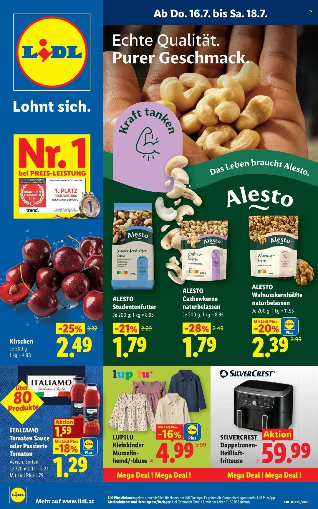 LIDL Flugblatt - Ab Donnerstag, 16.7.2026