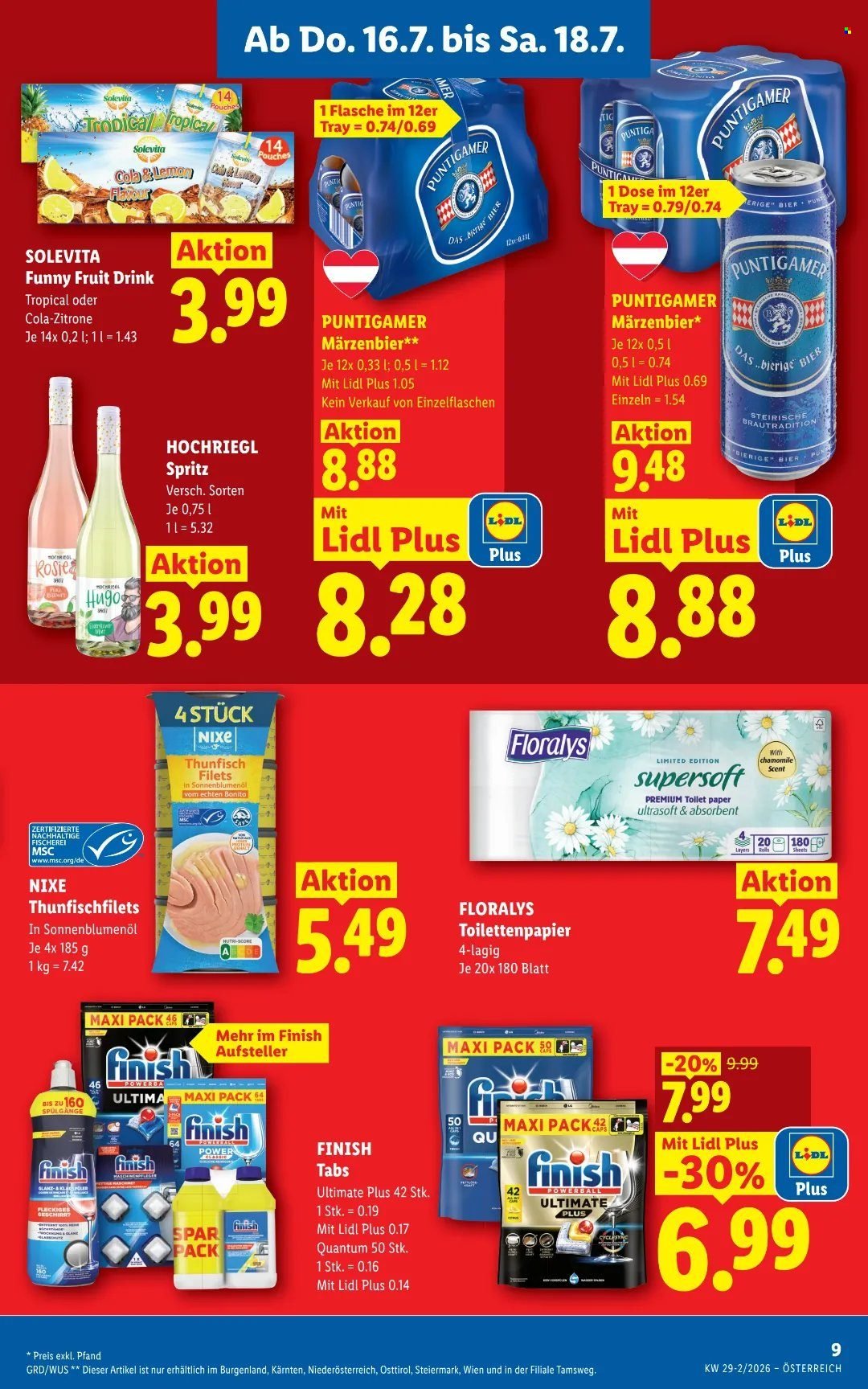 LIDL Flugblatt - Ab Donnerstag, 16.7.2026