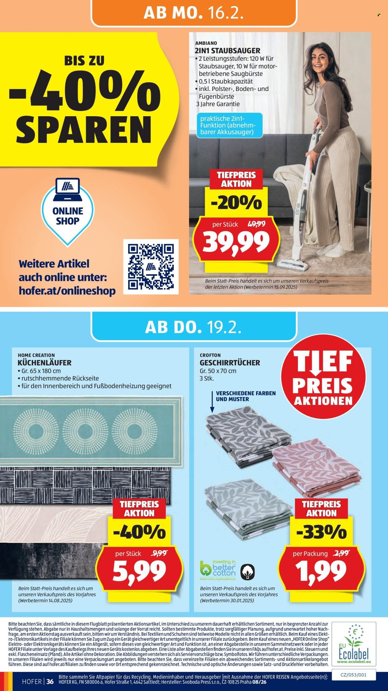 HOFER Flugblatt - Ab Freitag, 13.2.2026