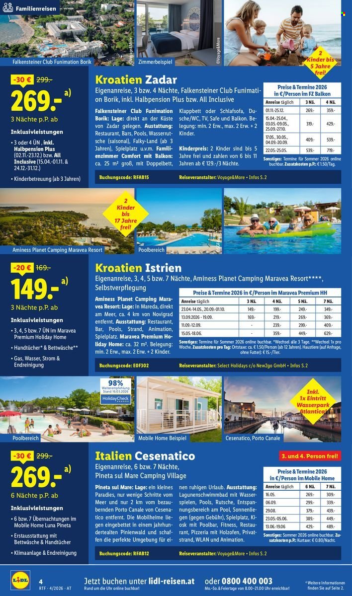 LIDL Flugblatt - April/Mai Reise-Highlights