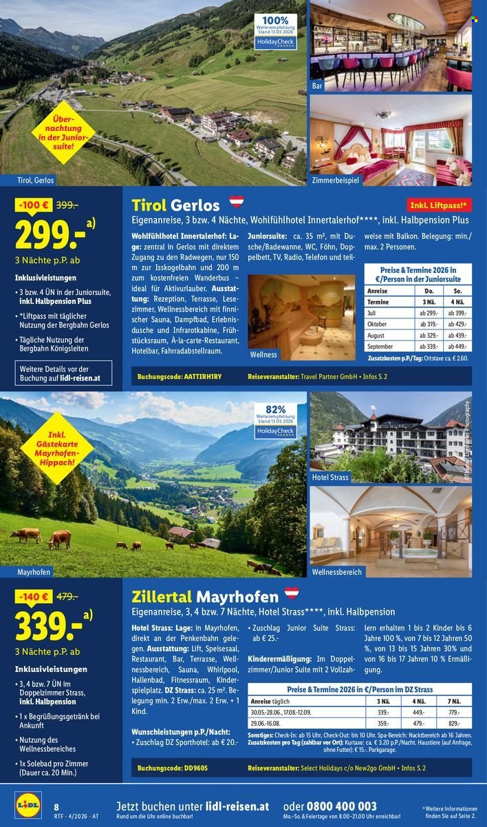 LIDL Flugblatt - April/Mai Reise-Highlights
