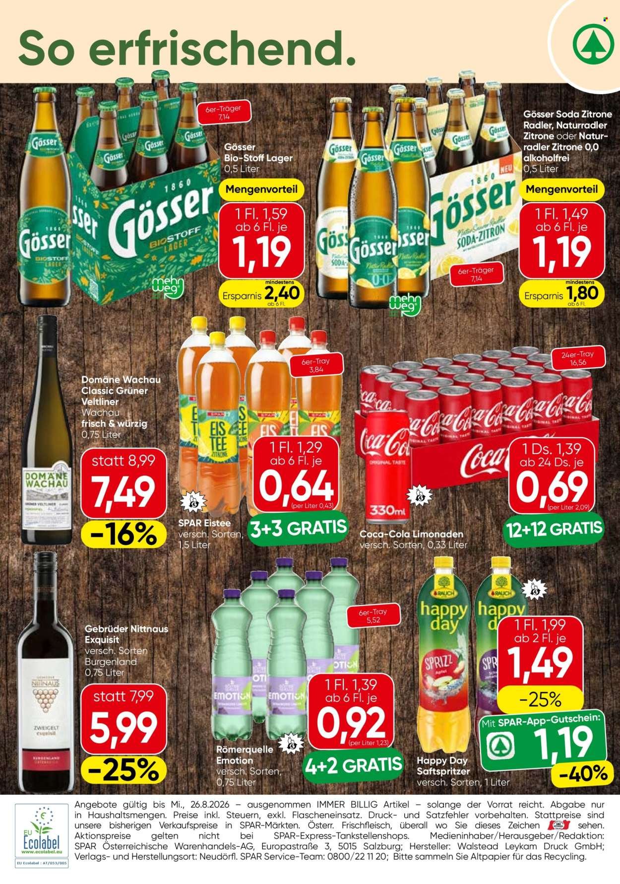 INTERSPAR Flugblatt - Ab Donnerstag, 20.8.2026