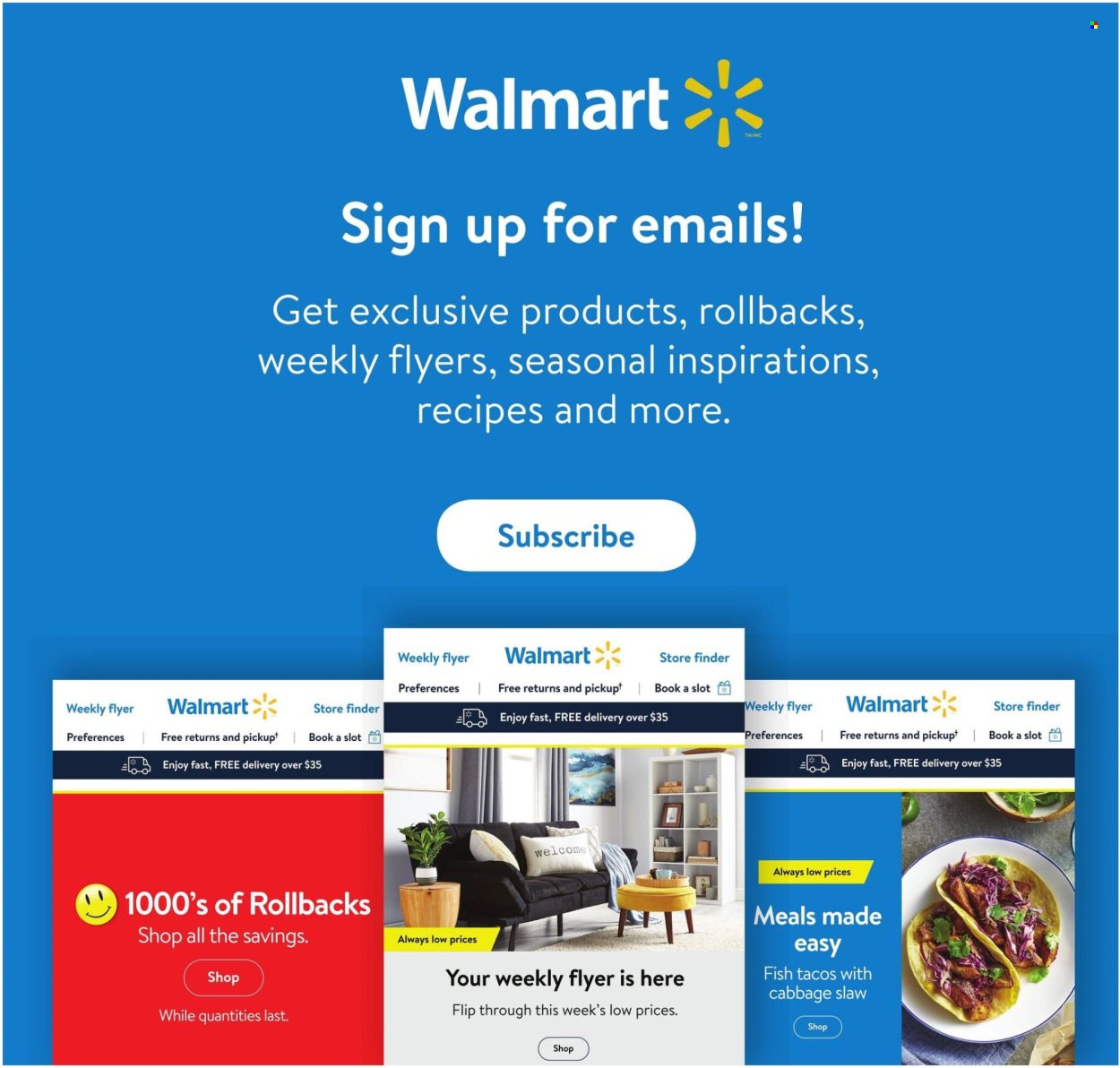 WALMART flyer - Back to school