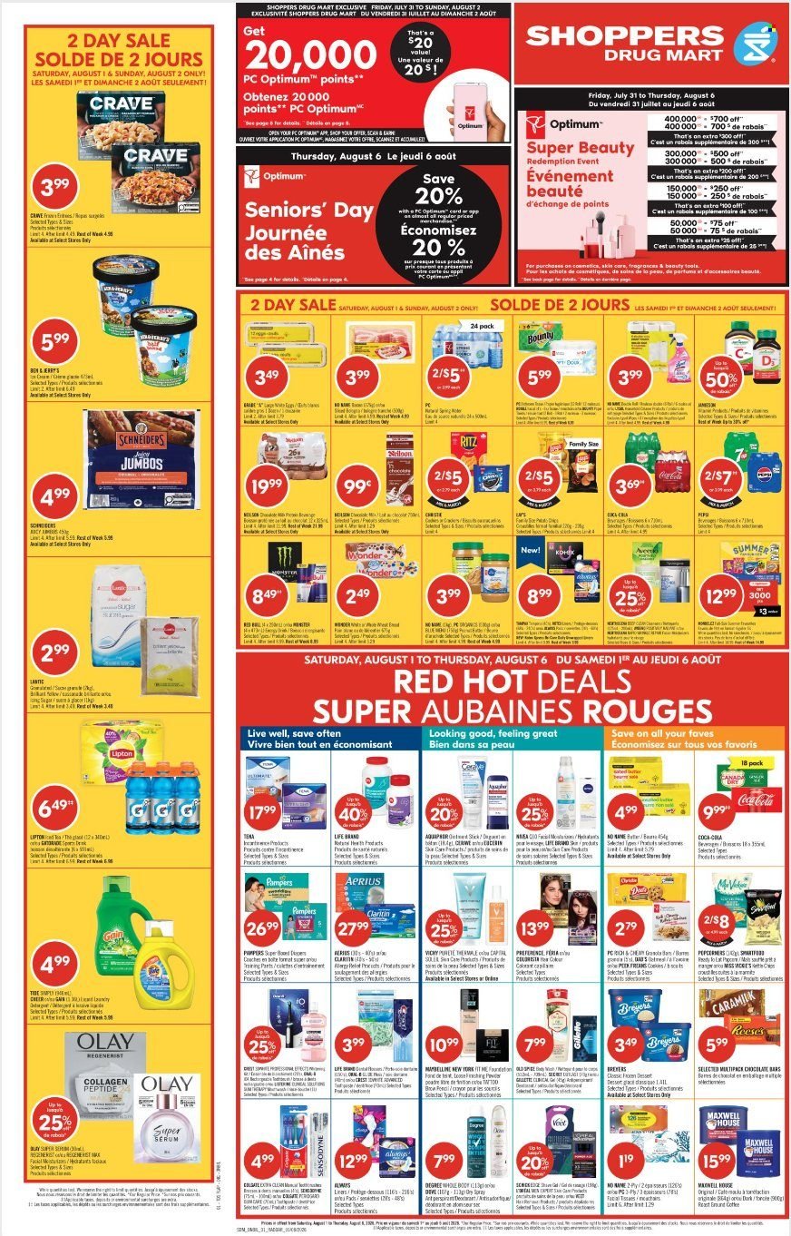 SHOPPERS DRUG MART flyer - From Saturday August 01, 2026