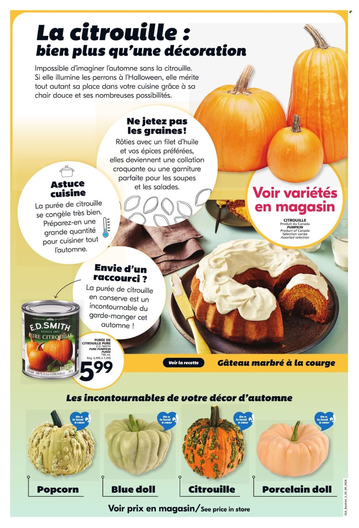 IGA flyer - Fall Booklet