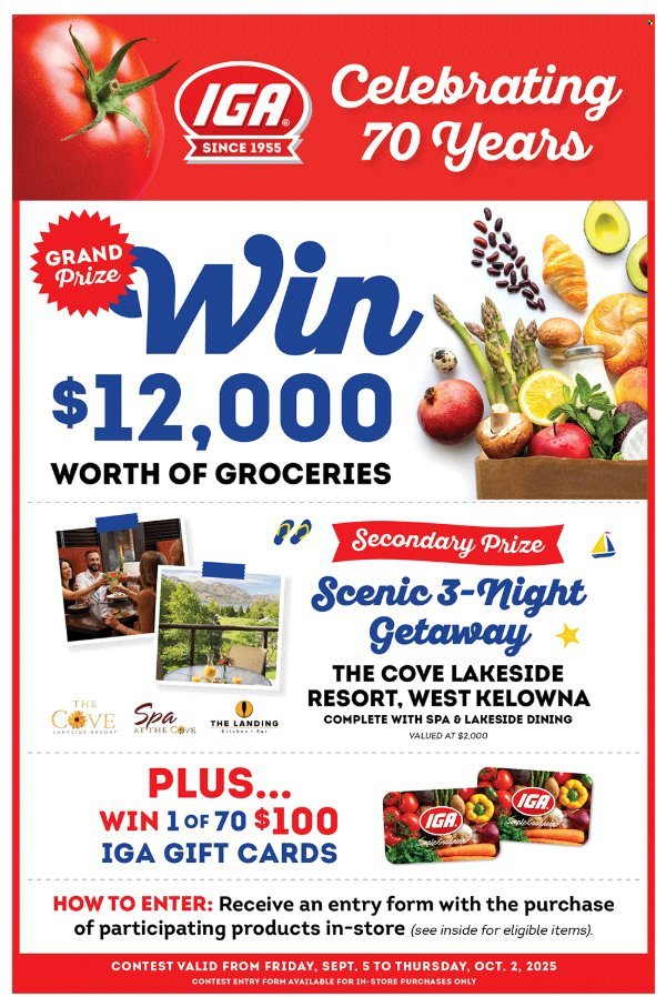 IGA flyer - From Friday September 12, 2025 (2025-09-12 - 2025-09-18) | 1
