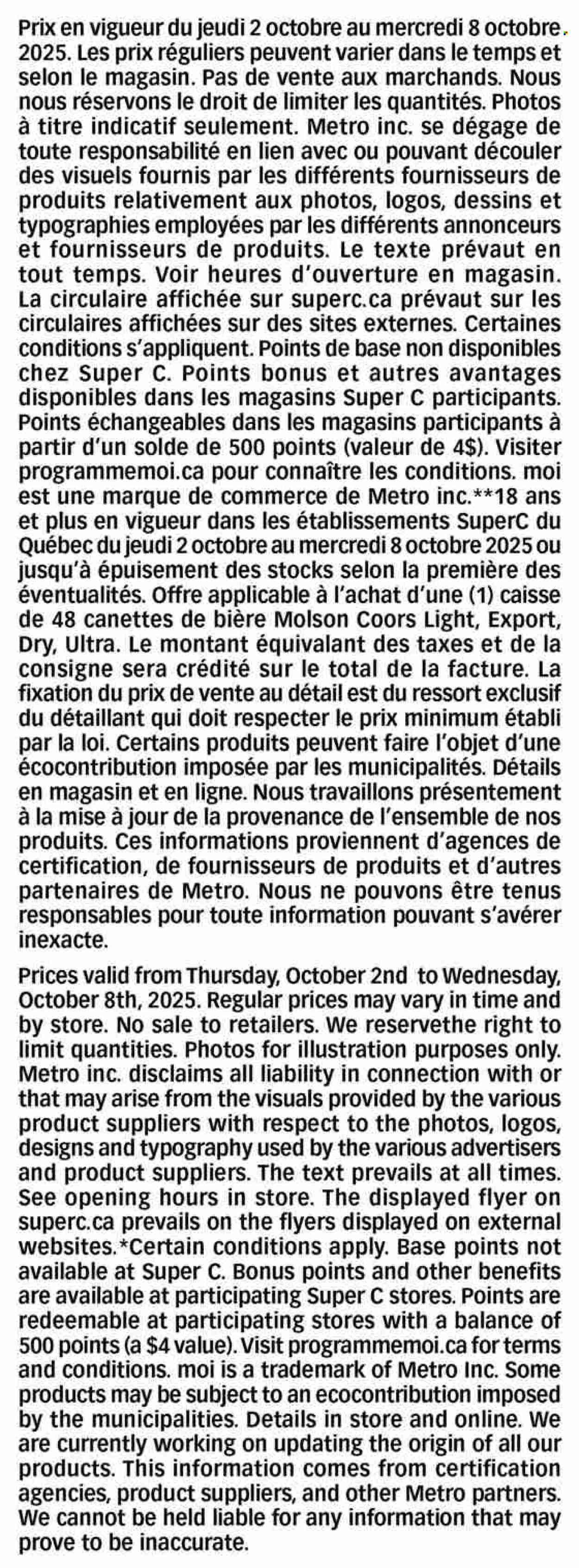 SUPER C flyer - Weekly Flyer
