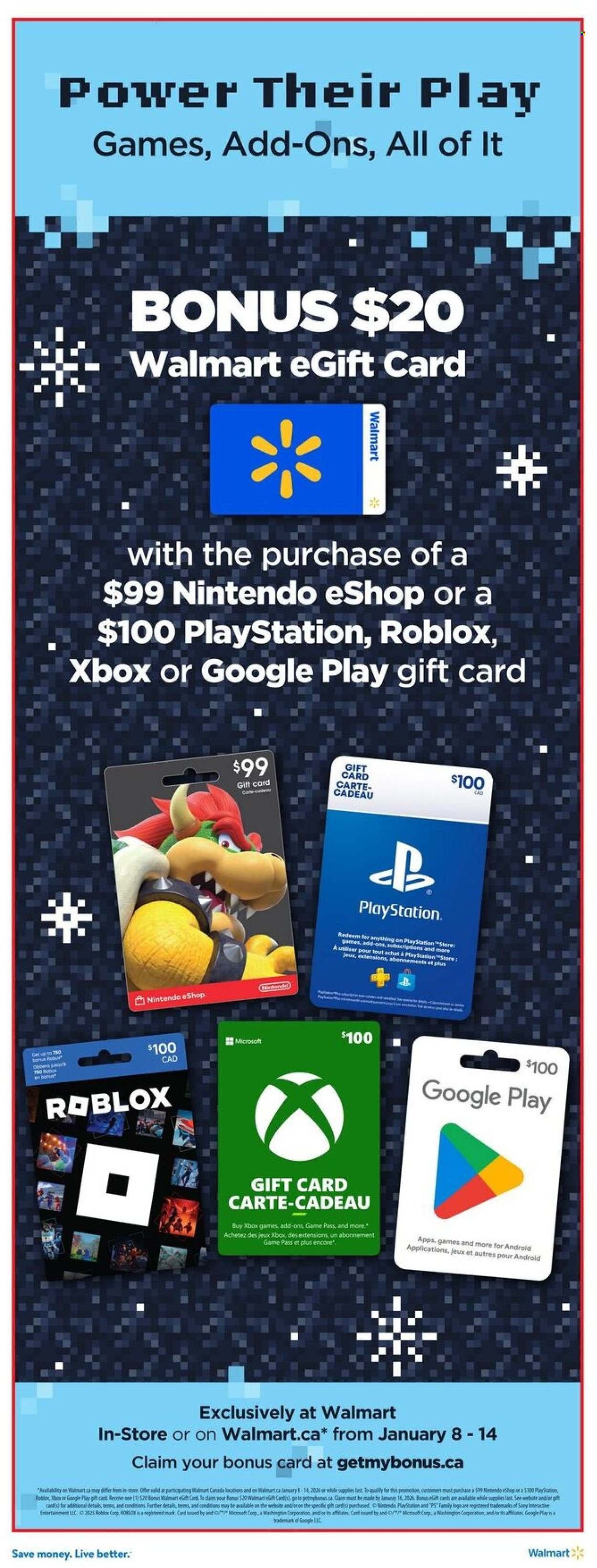 WALMART flyer - From Thursday January 08, 2026