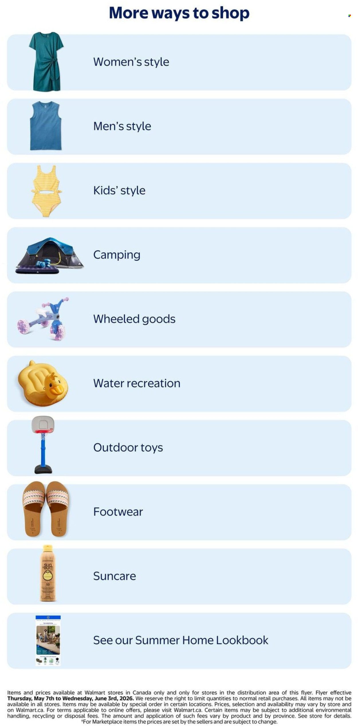 WALMART flyer - Summer Outdoors