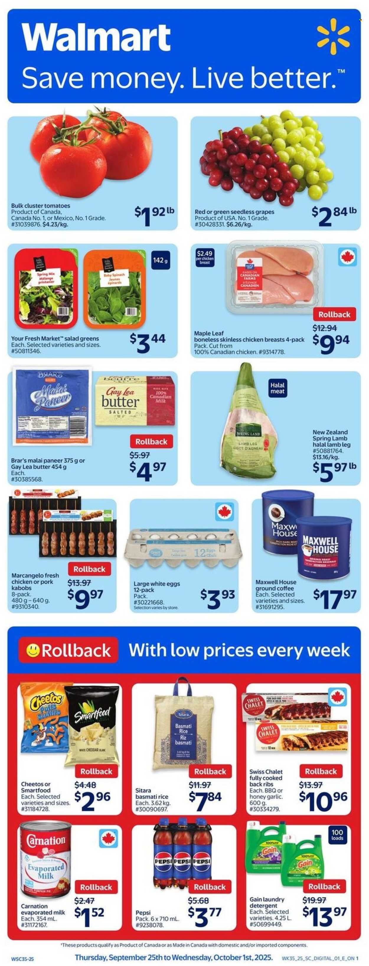 WALMART flyer - From Thursday September 25, 2025 (2025-09-25 - 2025-10-01) | 1