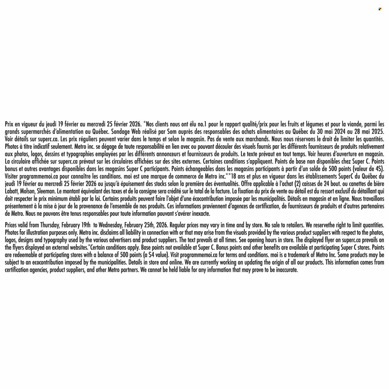 SUPER C flyer - Weekly Flyer