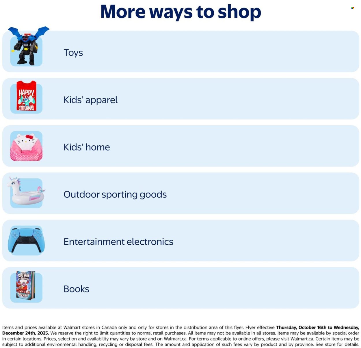 WALMART flyer - From Thursday October 16, 2025