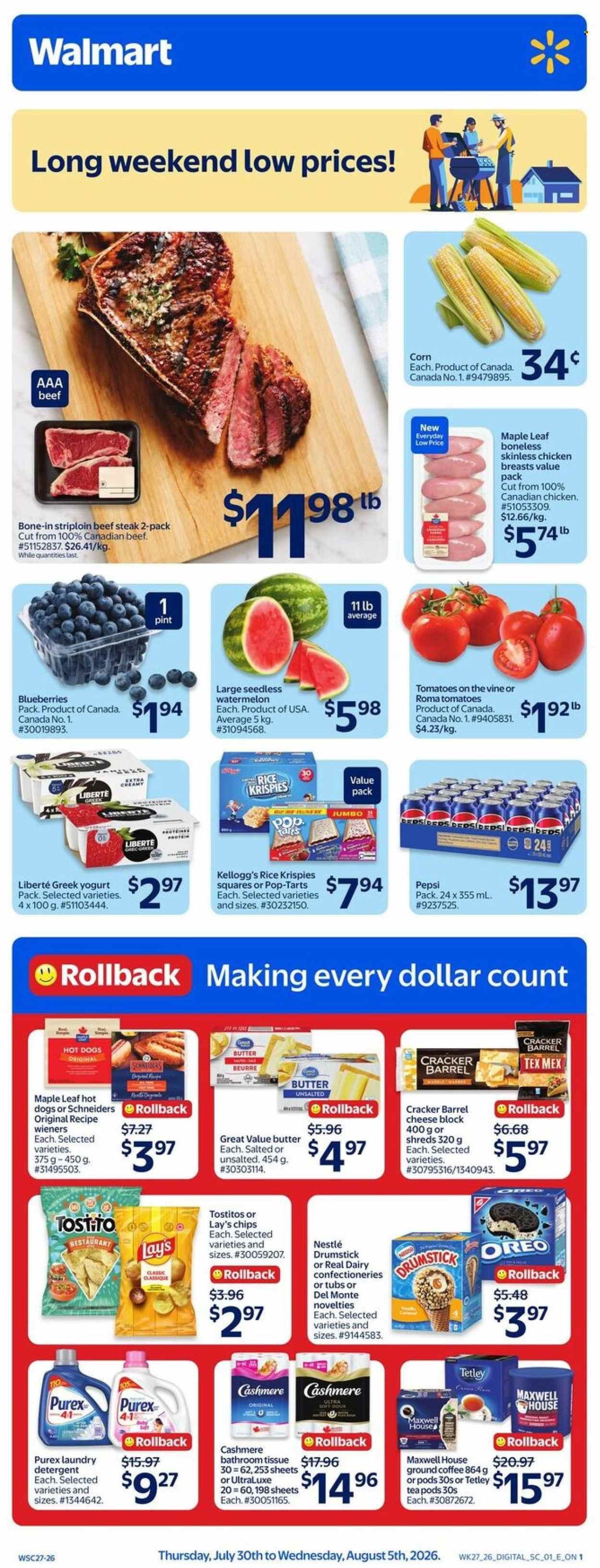 WALMART flyer - From Thursday July 30, 2026