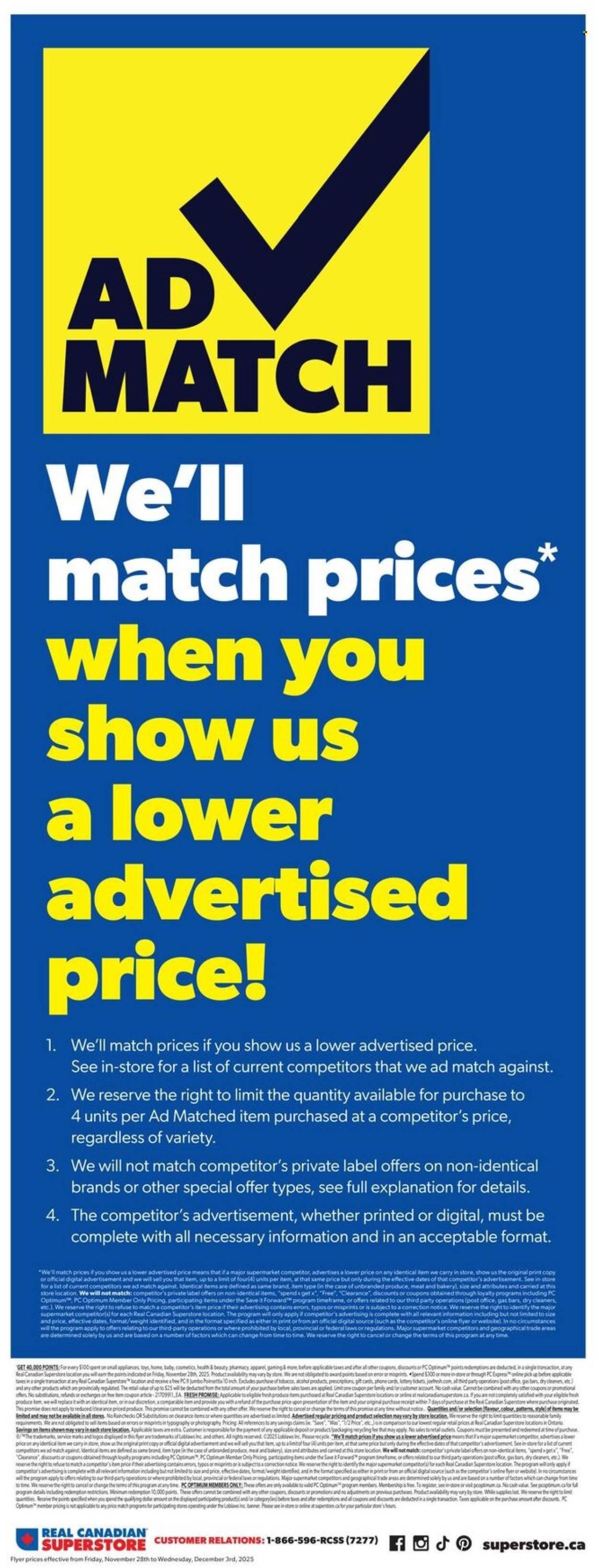 REAL CANADIAN SUPERSTORE flyer - Black Friday Handbill (2025-11-28 - 2025-12-03) | 14