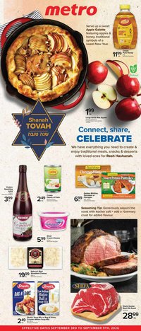METRO flyer - Rosh Hashanah Digital Specialty Flyer
