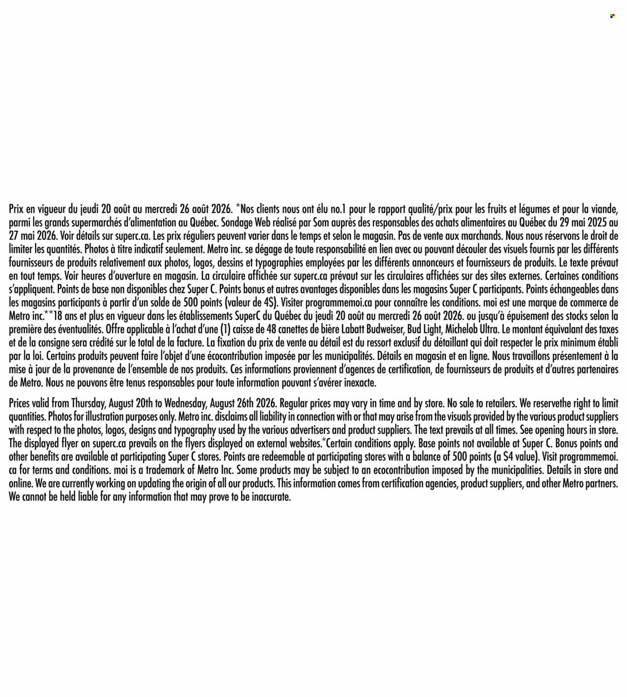 SUPER C flyer - Weekly Flyer