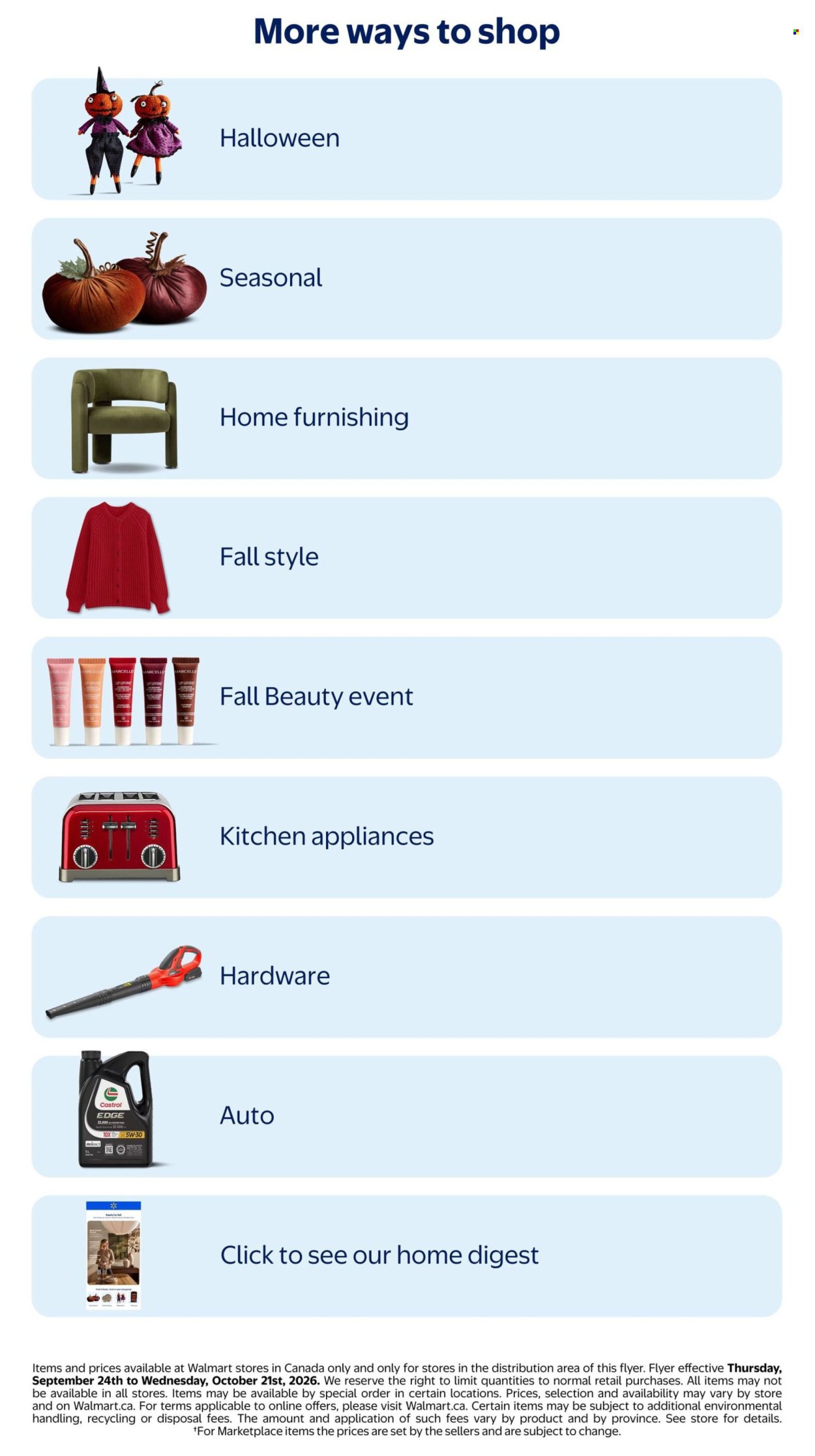 WALMART flyer - Fall's Best Beauty