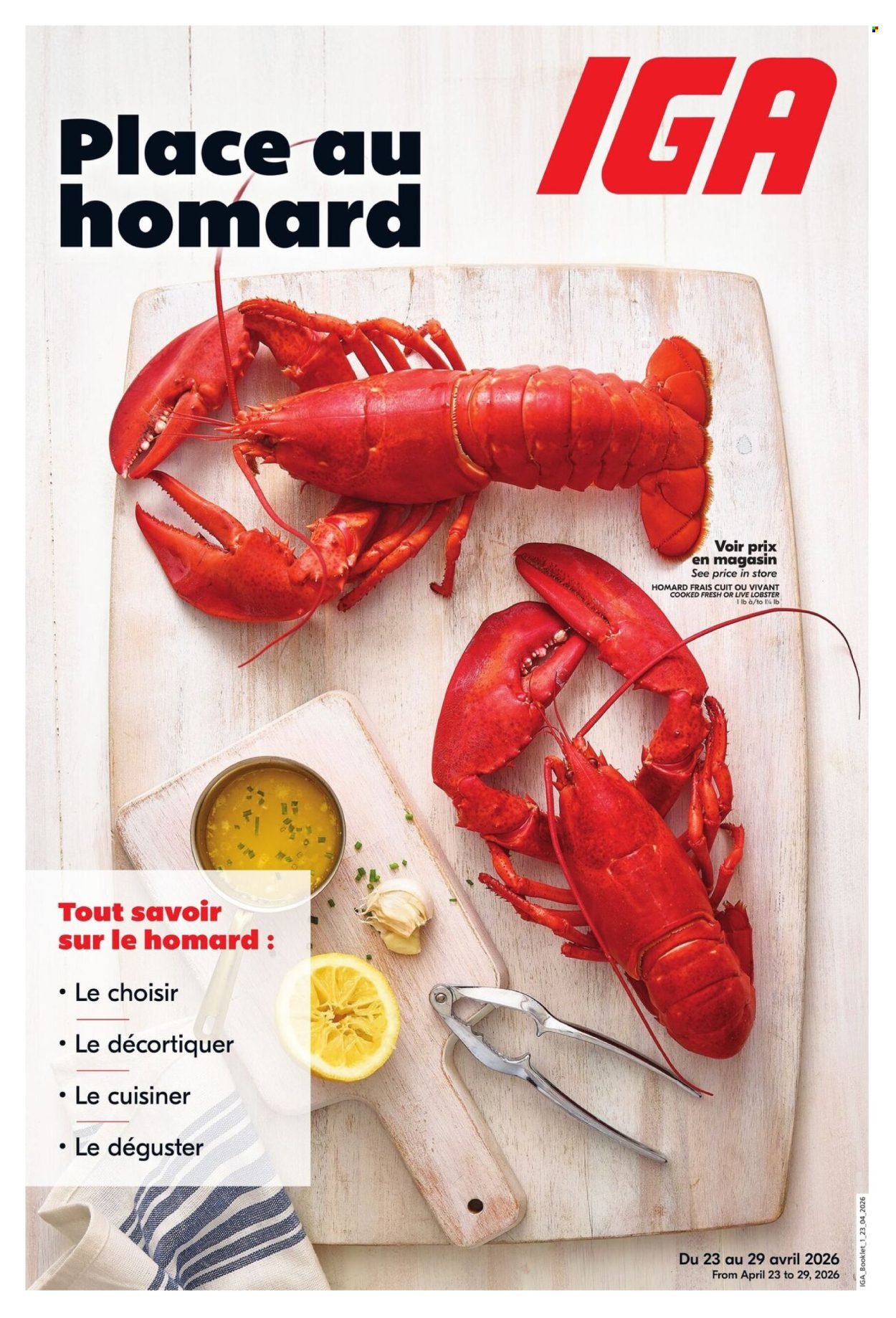 IGA flyer - Lobster (2026-04-23 - 2026-04-29) | 1